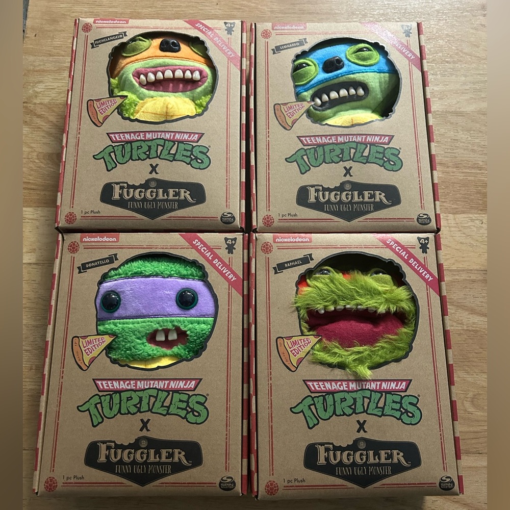 Teenage Mutant Ninja Turtles x Fuggler Plush (Green, Purple, Red)